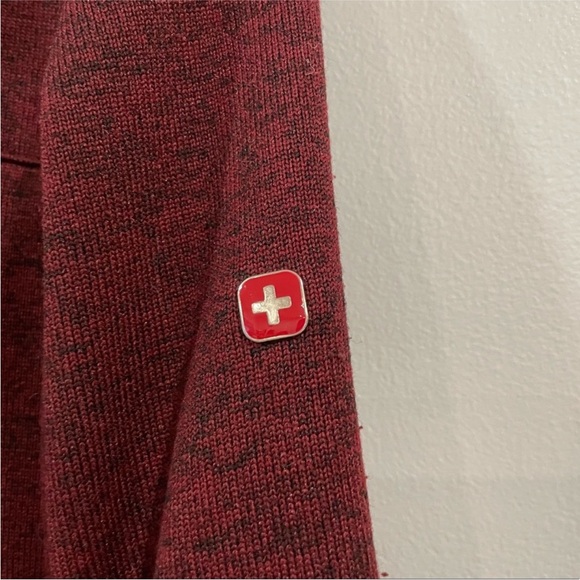 Swiss Tech Men’s Burgundy Red Full Zip Jacket Large L 42/44 - Picture 3 of 9